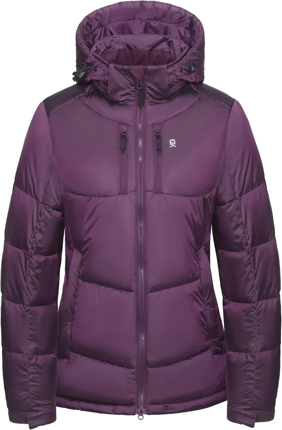 Little Donkey Andy Women's Warm Puffer Jacket Windproof Lightweiht Hooded Winter Coat Hiking Travel
