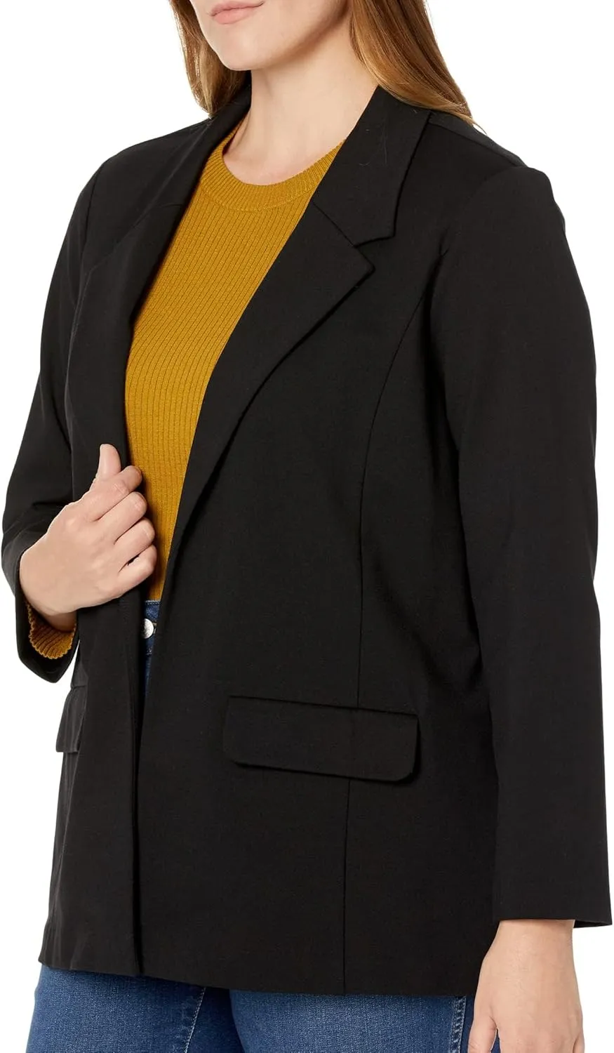 Liverpool Plus Size Boyfriend Blazer w/Princess Darts