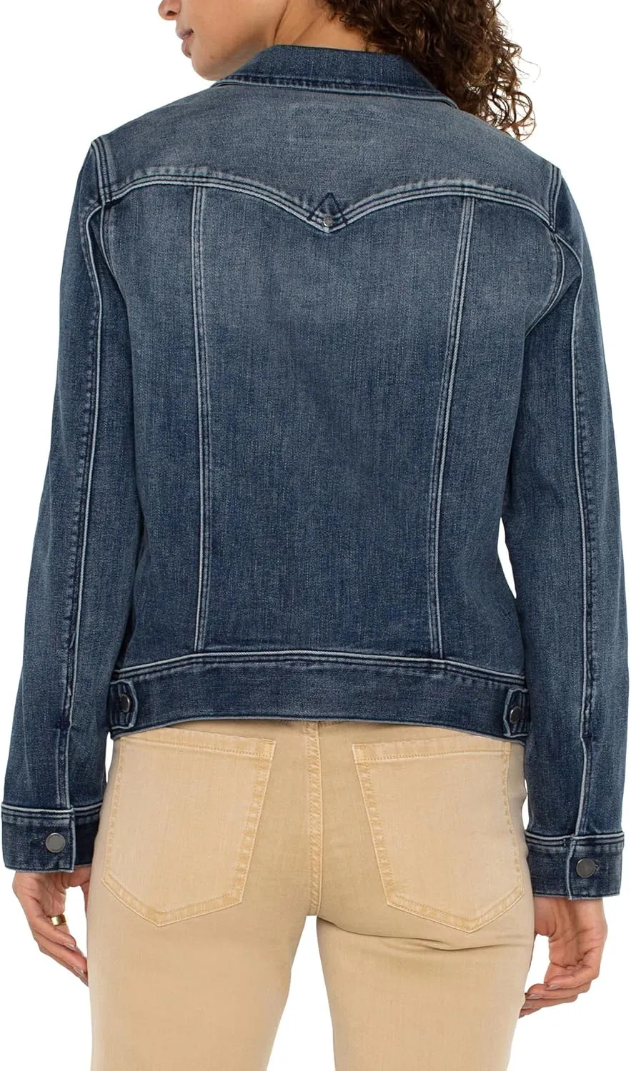 Liverpool Women's Petite Classic Jean Jacket Stretch Denim