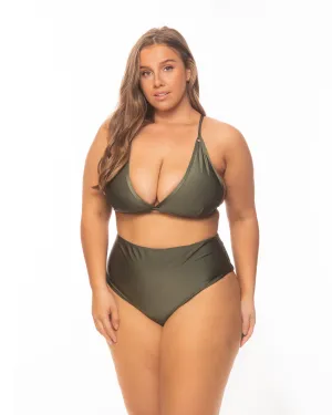 Lythebras Top Chanel and High Waisted Bottom Mara Bikini Set - Regular and Plus Size