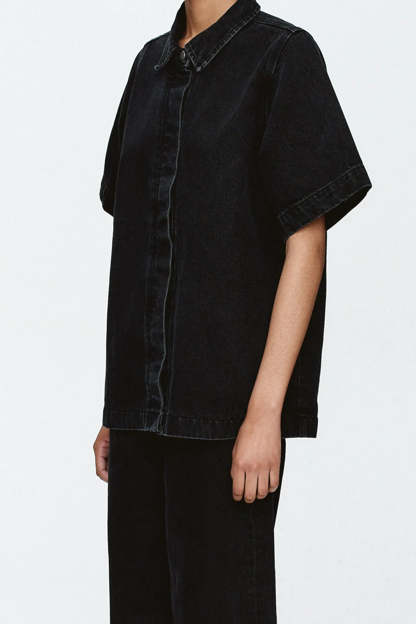 Marle Relaxed Jean Short - Black