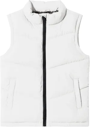 Meikulo Boys Zip Up Puffer Vest Kids Stand Collar Quilted Gilet Sleeveless Jackets Outwear with Pockets