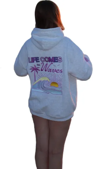 Meiweileya Hoodies for Teen Girls Y2k Womens Palm Puff Flower Graphic Print Sweatshirt Cute Aesthetic Oversized Jackets