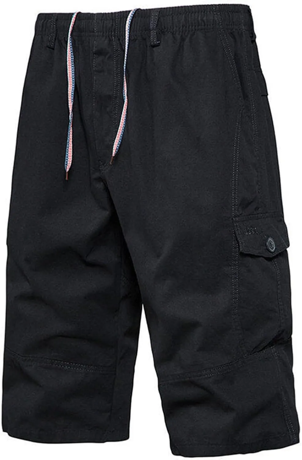 Men's Athletic Trousers Working Linen Baggy Bike Slim Fit Body Hiking Elastic Waist Leather Yoga Regular Fit with