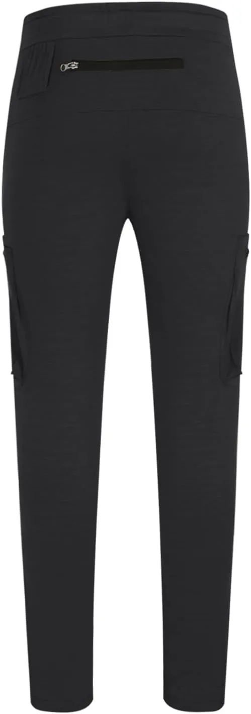 Men's Elastic Waist Hiking Pants Lightweight Outdoor Sweatpants with Zipper Pockets Casual Slim Fit Athletic Joggers