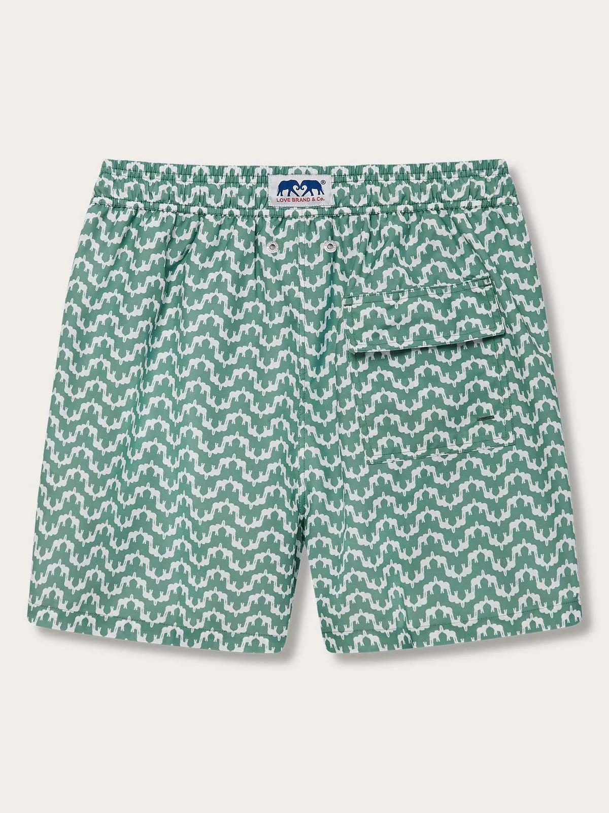 Men's Elephant Palace Green Staniel Swim Shorts