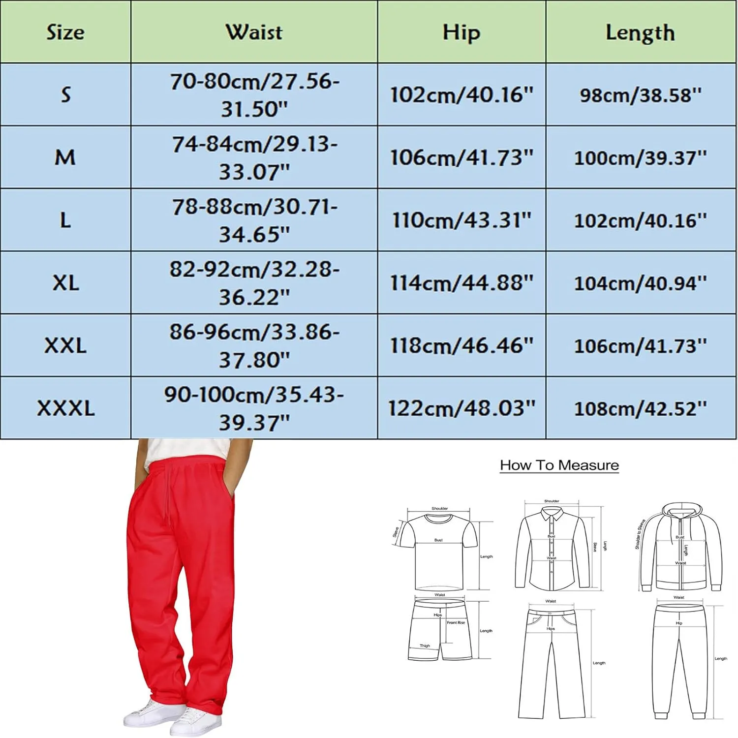 Mens Fleece Baggy Sweatpants Elastic Waist Heavyweight Joggers Pants with Pocket Loose Wide Leg Trousers Sweat Pants