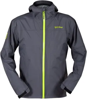 Men's Nano Waterproof Windproof Breathable Lightweight Fully Seam-Sealed Fishing Jacket with Adjustable Hood