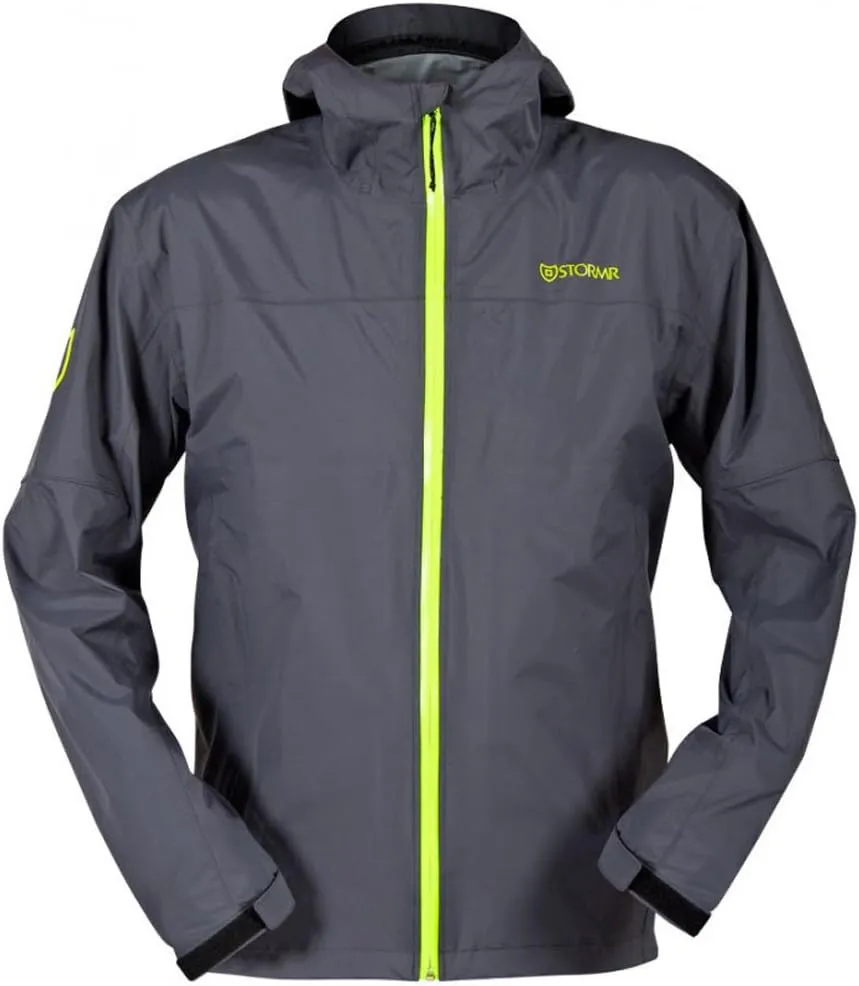 Men's Nano Waterproof Windproof Breathable Lightweight Fully Seam-Sealed Fishing Jacket with Adjustable Hood