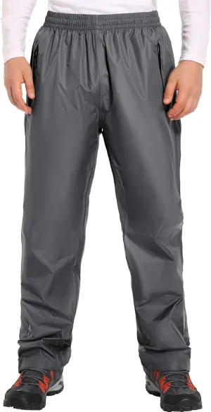 Men's Rain Pants Waterproof Pants Windproof Lightweight Hiking Pants for Outdoor Work, Golf, Fishing, Hiking