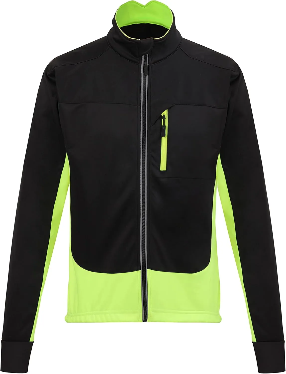 Men's Thermal Cycling Jacket Long Sleeve Snow Water Reflective Windproof Firewall Winter Biking Jacket