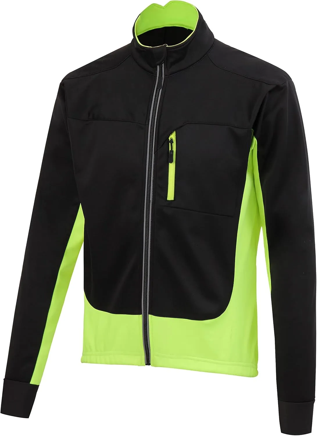 Men's Thermal Cycling Jacket Long Sleeve Snow Water Reflective Windproof Firewall Winter Biking Jacket