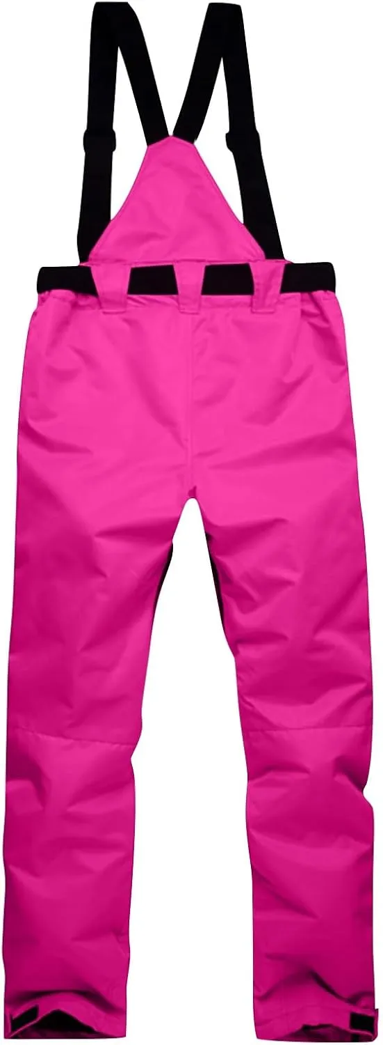Men's Waterproof Snow Ski Pants Insulated Windproof Warm Winter Outdoor Women Snowboard Couple's Bibs with Suspenders