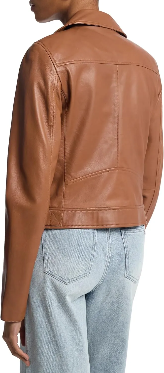 Michael Kors Women's Leather Moto Jacket