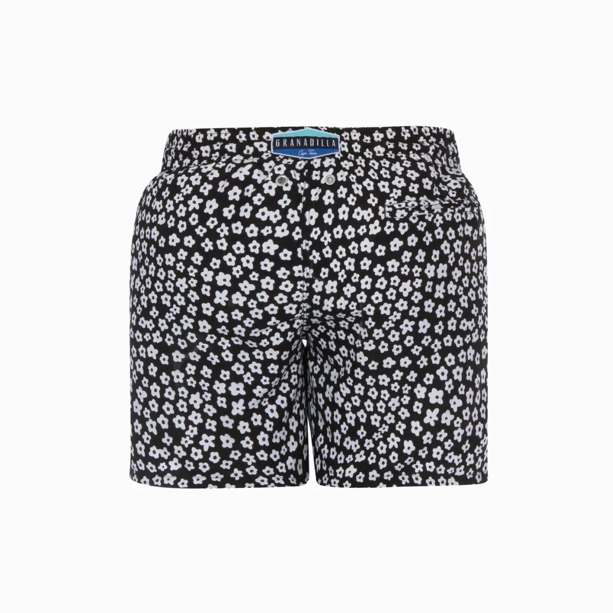 Mid-length Swim Shorts | Baby Daisy / Black