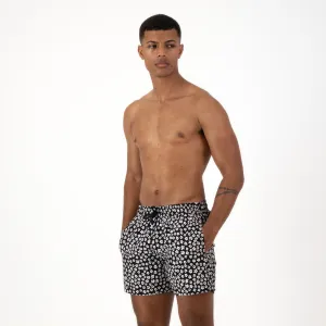 Mid-length Swim Shorts | Baby Daisy / Black