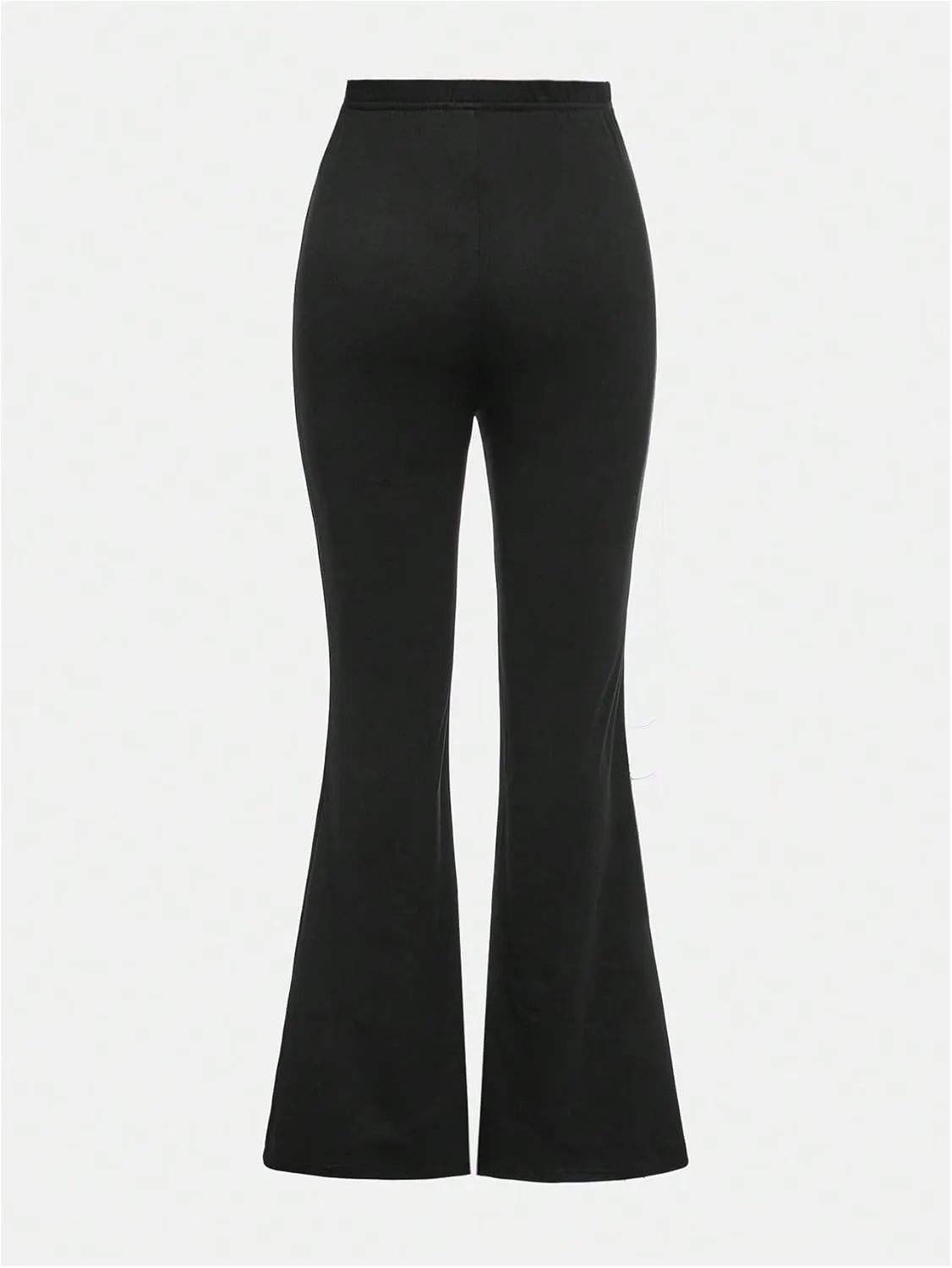 Milumia Girl's 3 Pack Flared Leg Pants Set Elastic Waist Bell Bottom Pants