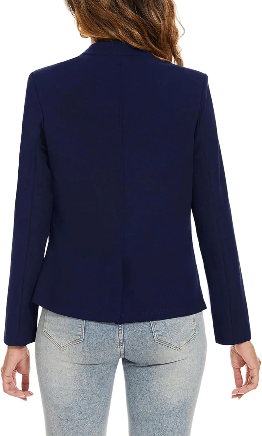 MINTLIMIT Blazer for Women Long Sleeve Button Front Blazer Notch Collar Casual Work Office Suit Jackets with Pockets