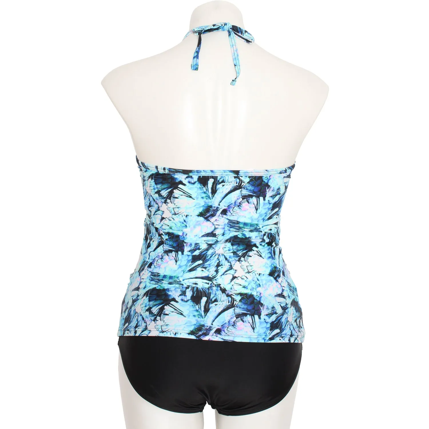 MS-HSTK2 - Wholesale Women's Mesh Halter Tankini