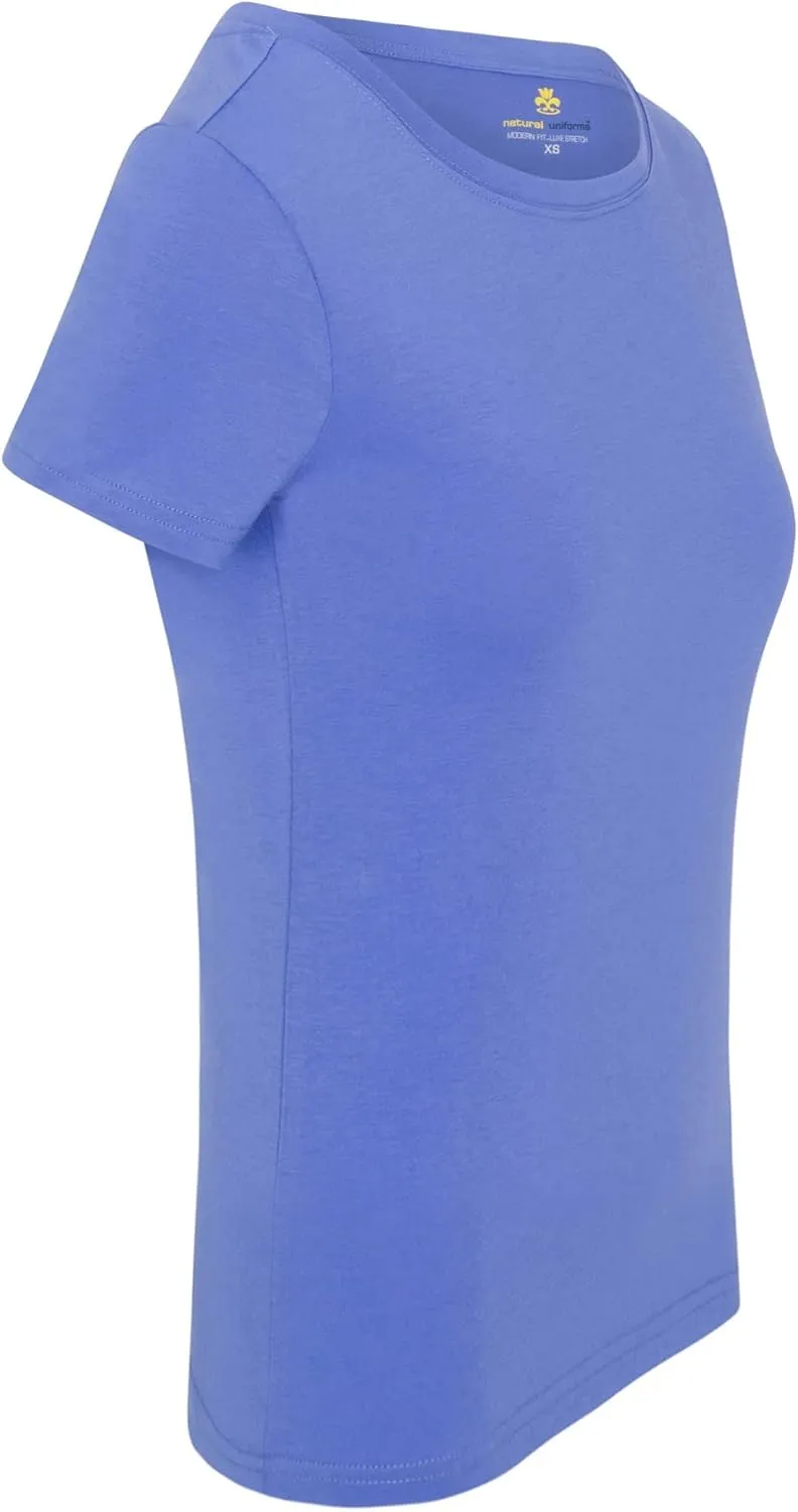 Natural Uniforms Women's Short Sleeve Round-Neck T-Shirt Under Scrub
