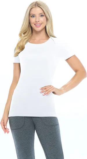Natural Uniforms Women's Short Sleeve Round-Neck T-Shirt Under Scrub
