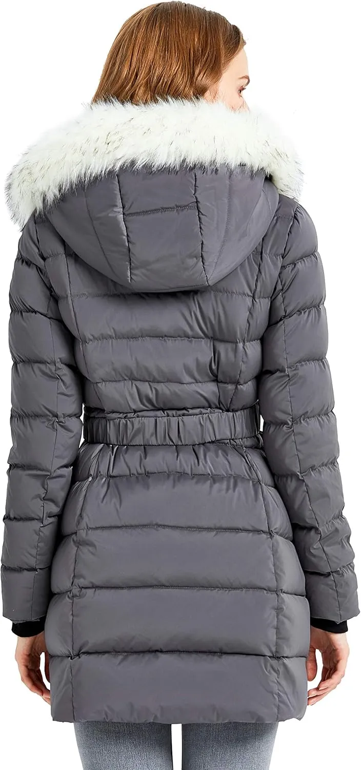 Orolay Women's Down Jacket Winter Bubble Coat Puffer Jacket with Fur Hood