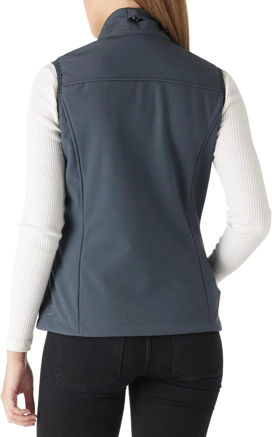 Outdoor Ventures Women's Lightweight Softshell Vest Windproof Fleece Lined Zip Up Sleeveless Jacket for Running Hiking Golf