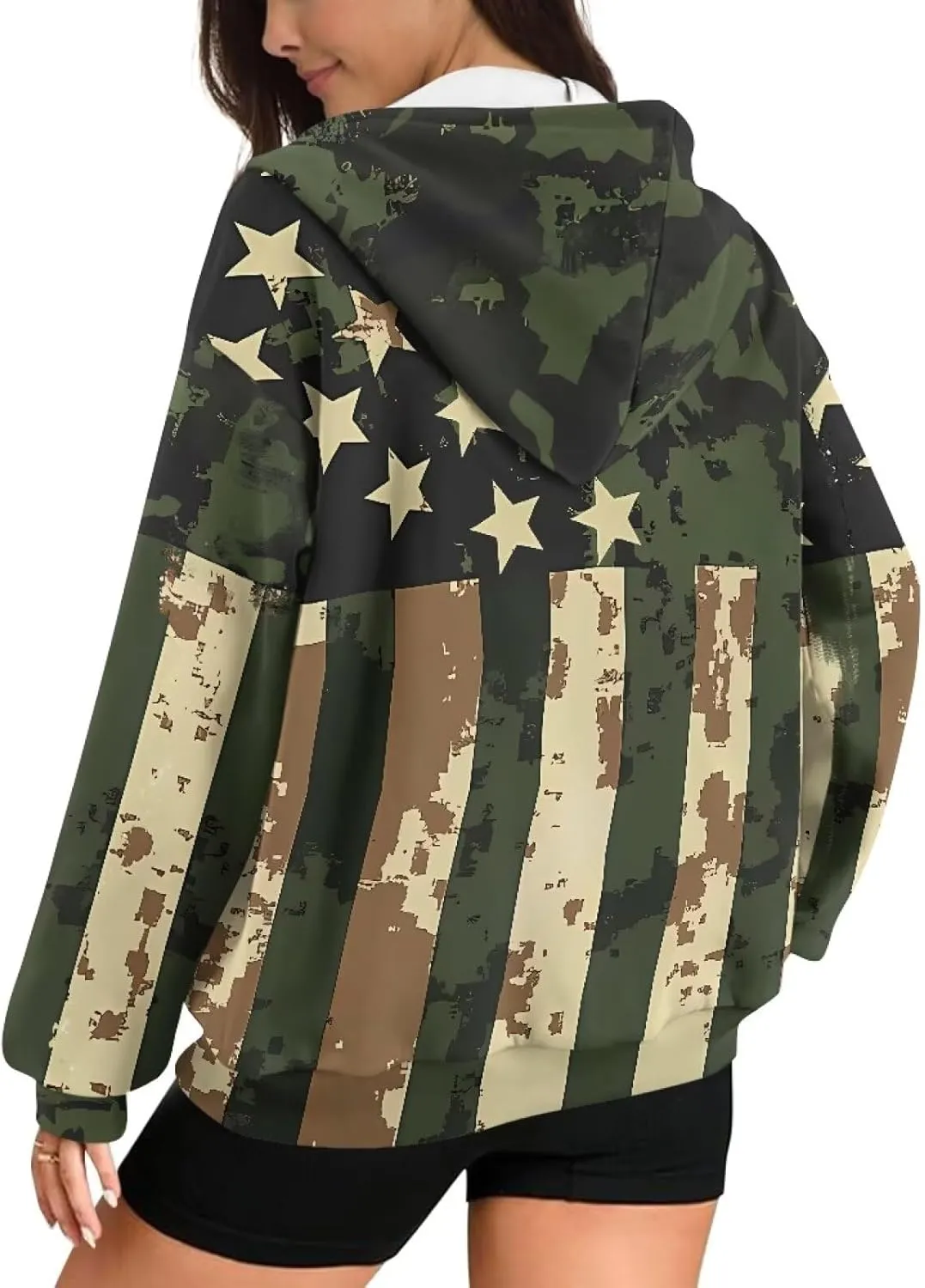 Oversized Sweatshirts for Women Zip Up Hoodies Fall Long Sleeve Jackets with Pockets Hooded Tops Loose Y2K Outfits