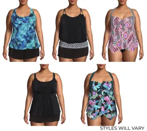 PL-ANMIX - Wholesale Women's Plus "ALL ASSORTED" Tankinis