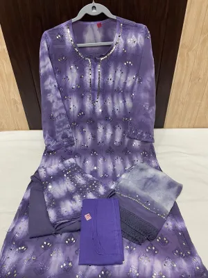 Purple Groovy Reflections Tie Dye 3-Piece Mirror Set with Inner Delight