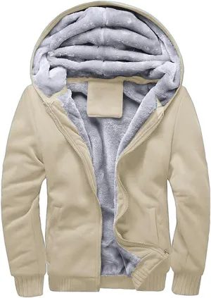 PUWEI Women's Winter Warm Fleece Jackets Thick Sherpa Lined Zip up Hoodies Heavyweight Sweatshirt Coat