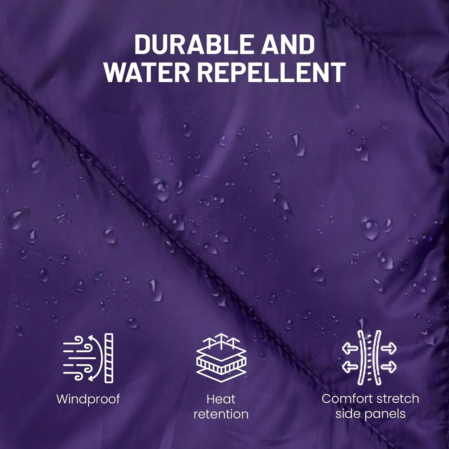 Quilted Vest for Women - Casual Lightweight Sleeveless Warm Winter Jacket - Modern Windproof Zip Up Women Vest