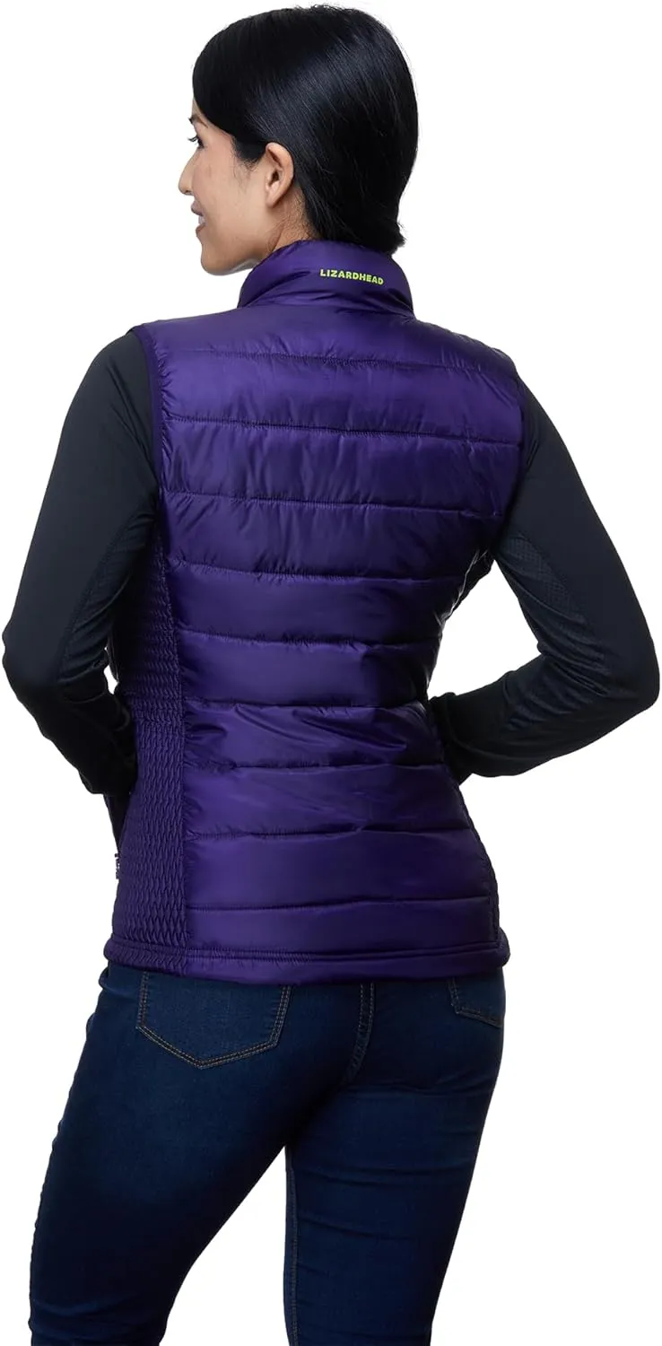 Quilted Vest for Women - Casual Lightweight Sleeveless Warm Winter Jacket - Modern Windproof Zip Up Women Vest