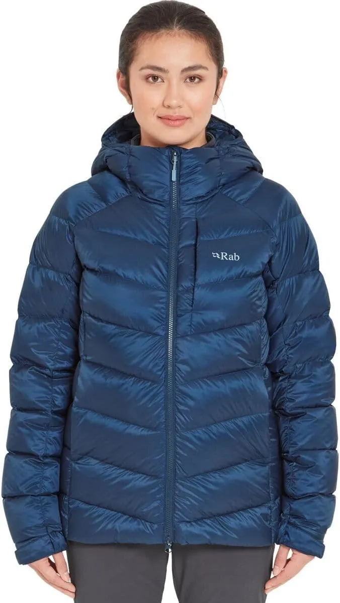 Rab Women's Glaceon Pro Jacket Lightweight Down Coat for Hiking, Climbing, & Mountaineering