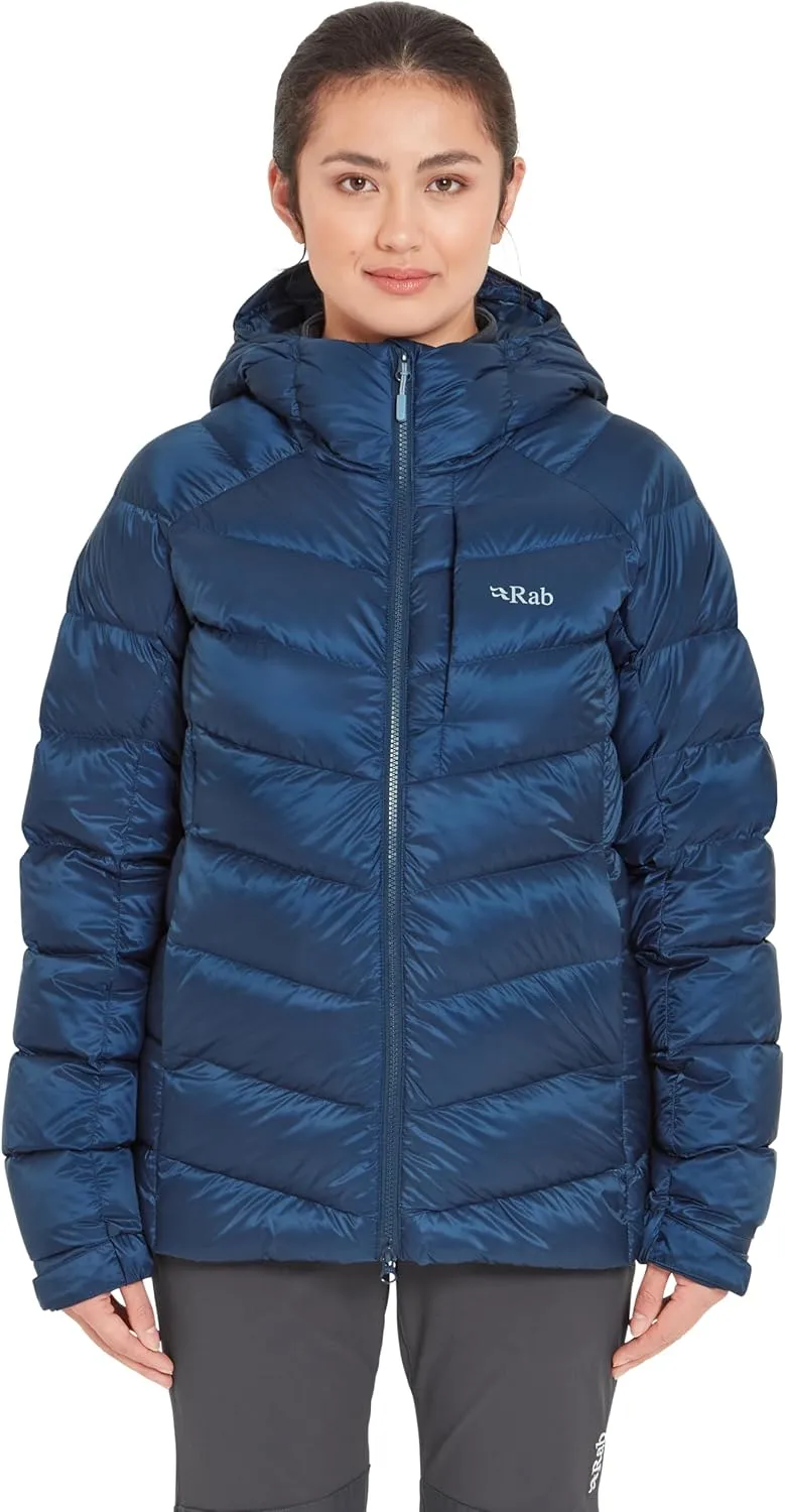 Rab Women's Glaceon Pro Jacket Lightweight Down Coat for Hiking, Climbing, & Mountaineering