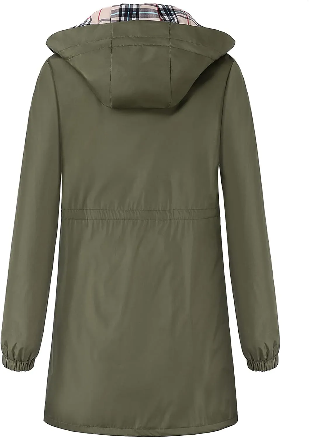 Rain Coat for Women Waterproof with Hood Lightweight Women's Rain Jacket Outdoor Trench Windbreaker Long Raincoats