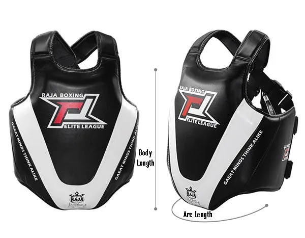 RAJA ELITE LEAGUE MUAY THAI BOXING MMA SPARRING PROTECTIVE GEAR SET Adult & Junior Size S-XL Black White