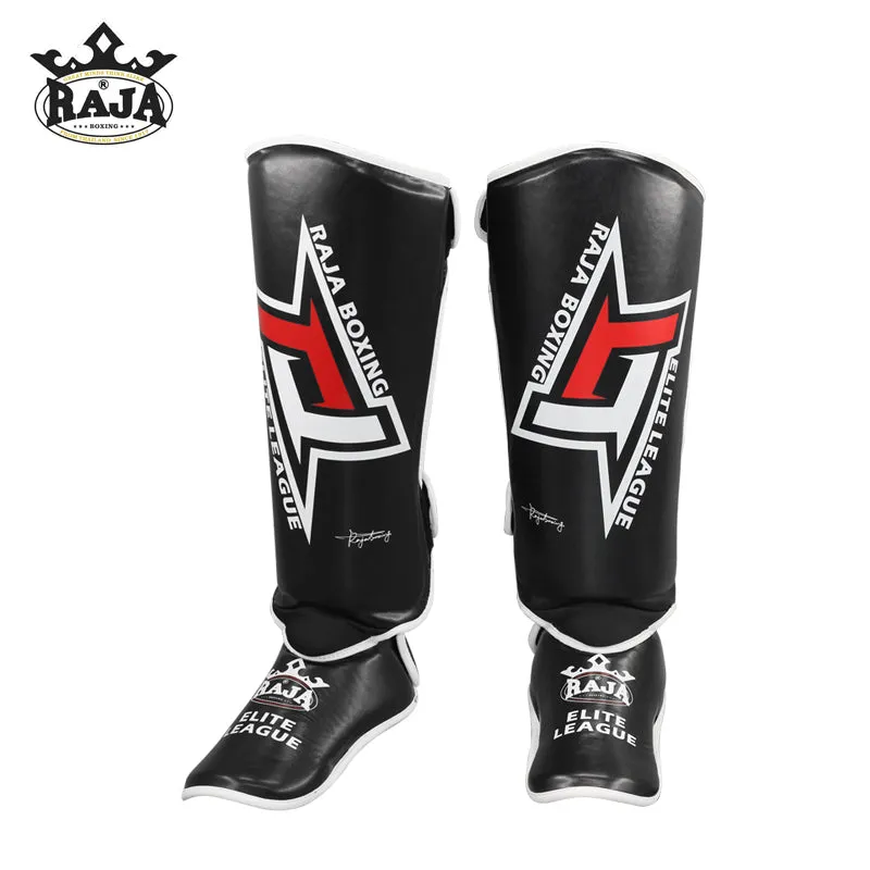 RAJA ELITE LEAGUE MUAY THAI BOXING MMA SPARRING PROTECTIVE GEAR SET Adult & Junior Size S-XL Black White
