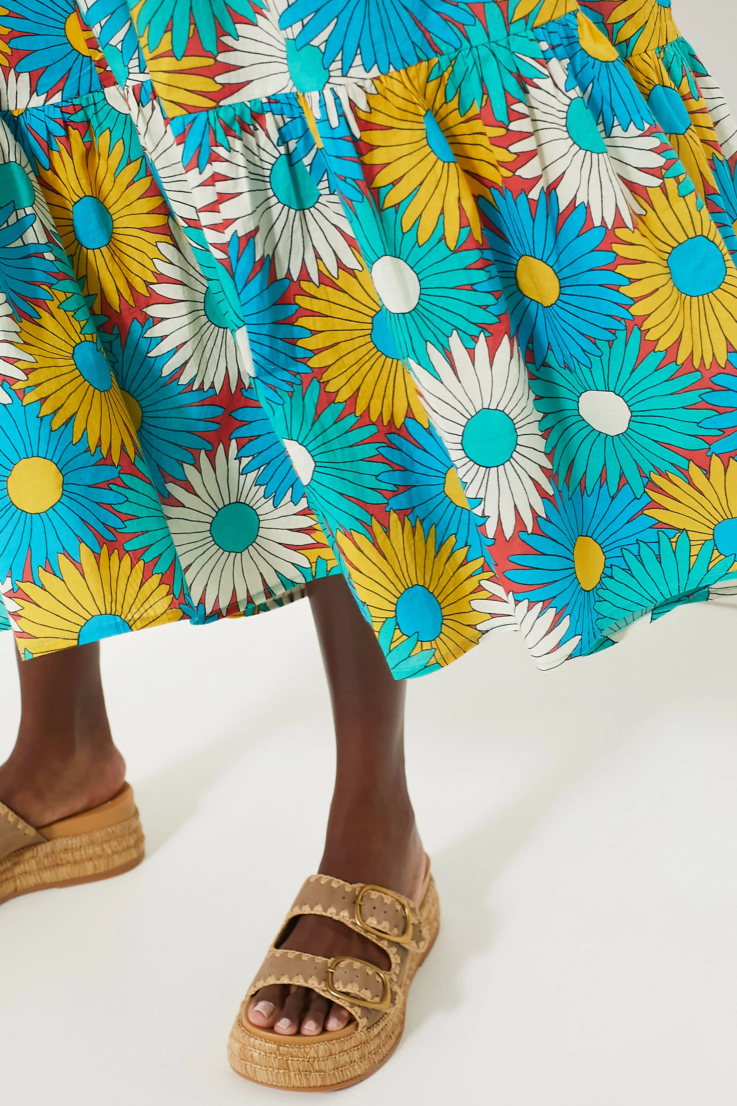 Retro Daisy Long Sleeve Salty Paloma Caftan