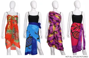 S-10 - Wholesale Women's Assorted Tropical Print Sarong Collection