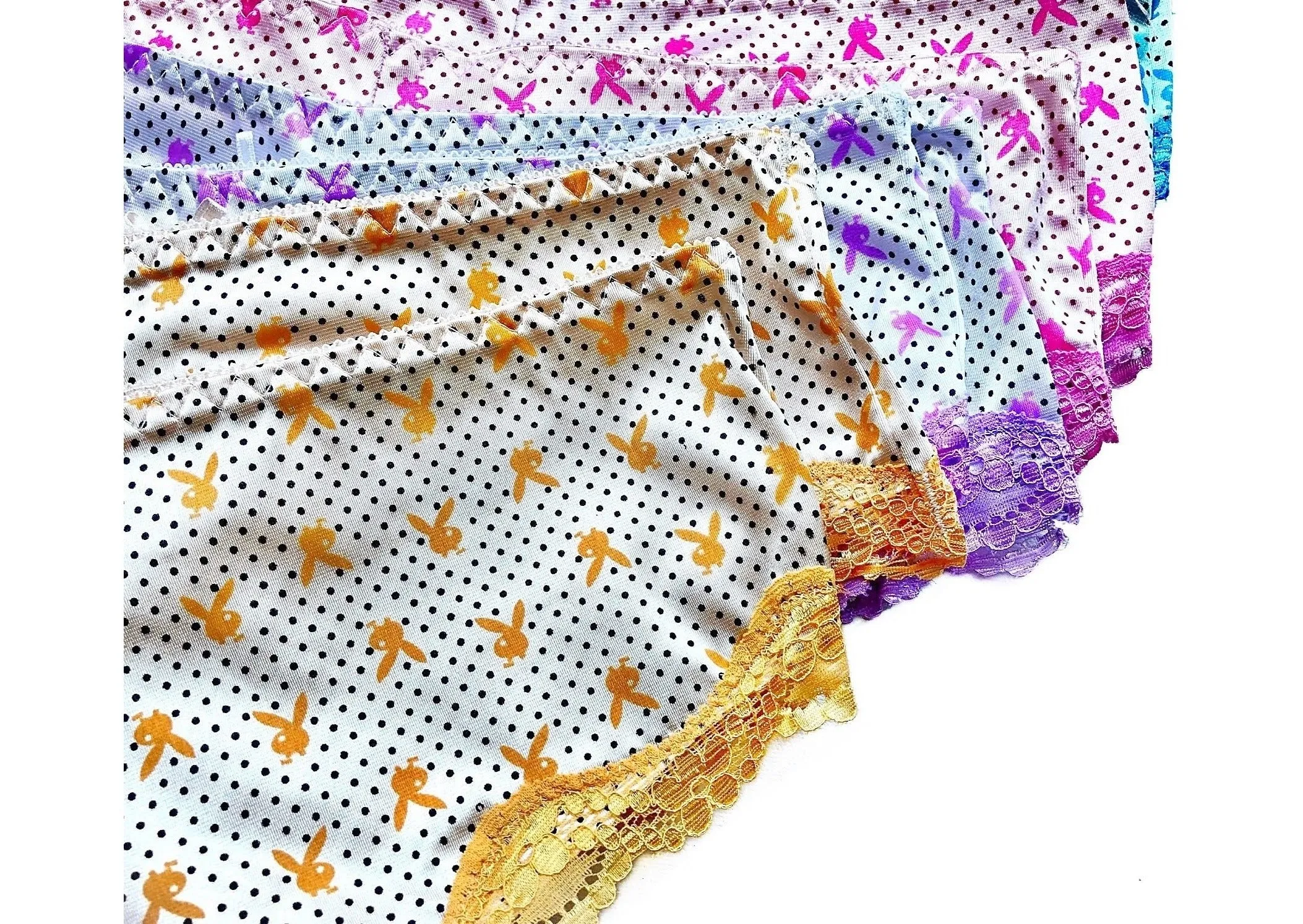 Satin Boldly Colored Bunny Bikini Panties