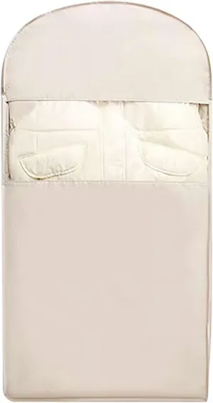 Space Saving Hanging Garment Bag with Self Compression Zipper,Dust-Proof Compression Storage Bag Thick Closet Organizer for Coats Blankets, Sweaters, Seasonal Clothes