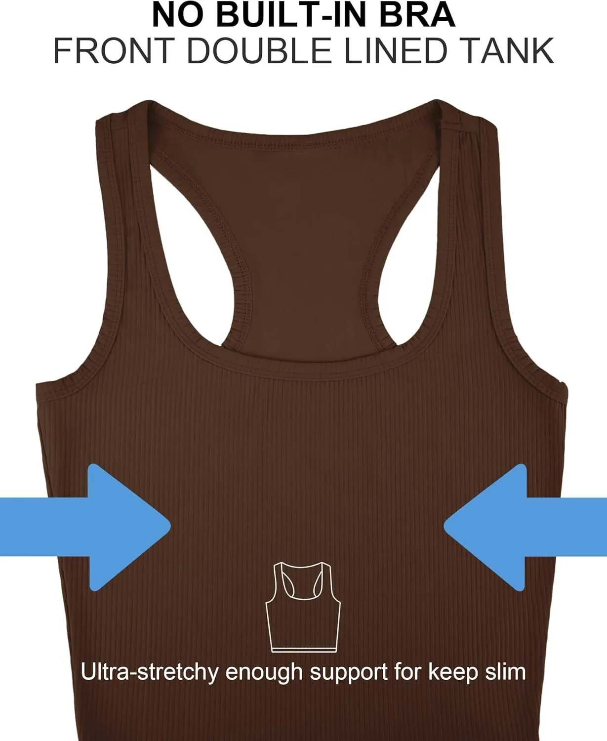 Sports Crop Tank Tops for Women Cropped Workout Tops Racerback Running Yoga Tanks Cotton Sleeveless Gym Shirts
