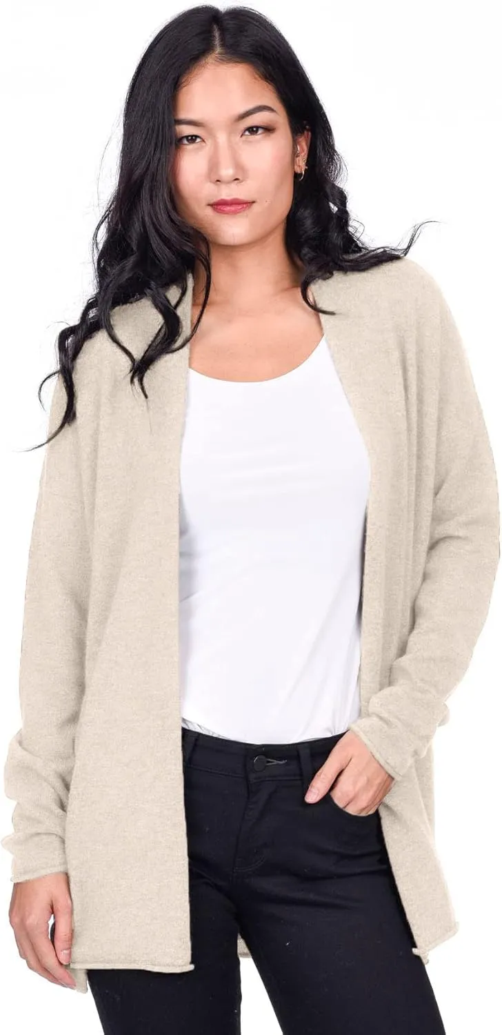 State Cashmere Lightweight Mid-Thigh Cashmere Cardigan 100% Pure Cashmere Sweater Cashmere Wraps for Women
