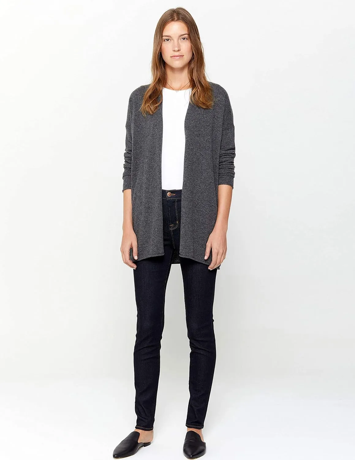 State Cashmere Lightweight Mid-Thigh Cashmere Cardigan 100% Pure Cashmere Sweater Cashmere Wraps for Women