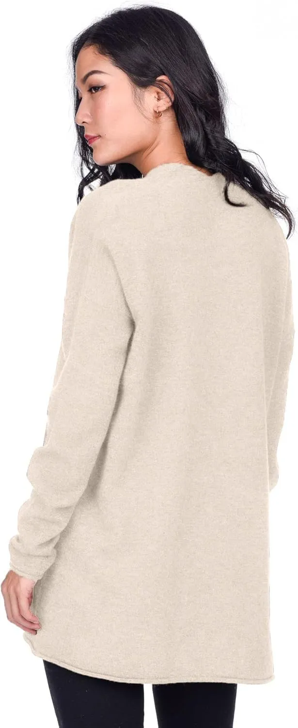 State Cashmere Lightweight Mid-Thigh Cashmere Cardigan 100% Pure Cashmere Sweater Cashmere Wraps for Women