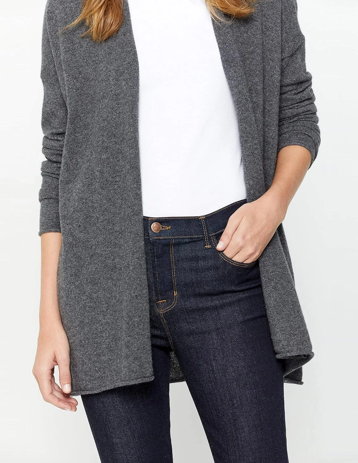 State Cashmere Lightweight Mid-Thigh Cashmere Cardigan 100% Pure Cashmere Sweater Cashmere Wraps for Women