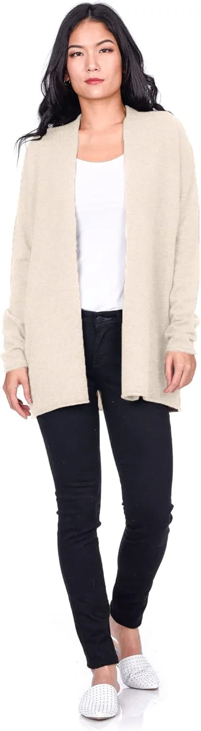 State Cashmere Lightweight Mid-Thigh Cashmere Cardigan 100% Pure Cashmere Sweater Cashmere Wraps for Women