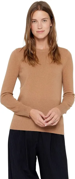 State Cashmere Womens Essential Crewneck Sweater 100% Pure Cashmere Classic Long Sleeve Pullover