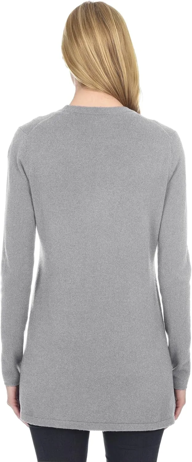 State Fusio Women's Open Front Cardigan 100% Merino Wool Long Sleeve Sweater